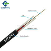Outdoor Flat Drop Fiber Optic Cable 1.6mm GYFXTBY